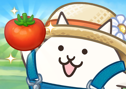 パズルで豊作！にゃんこ村の公式アプリアイコン